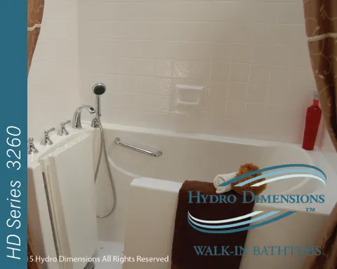 extra large walk in tub 32" x 60" Hydrodimensions