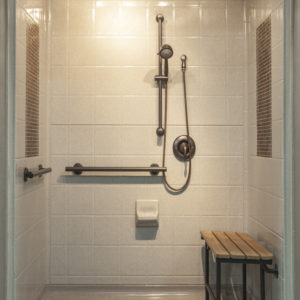 barrier free shower image