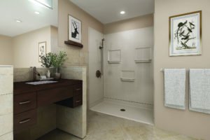 handicap accessible shower