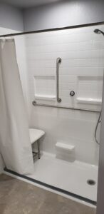 wheelchair accessible showers image