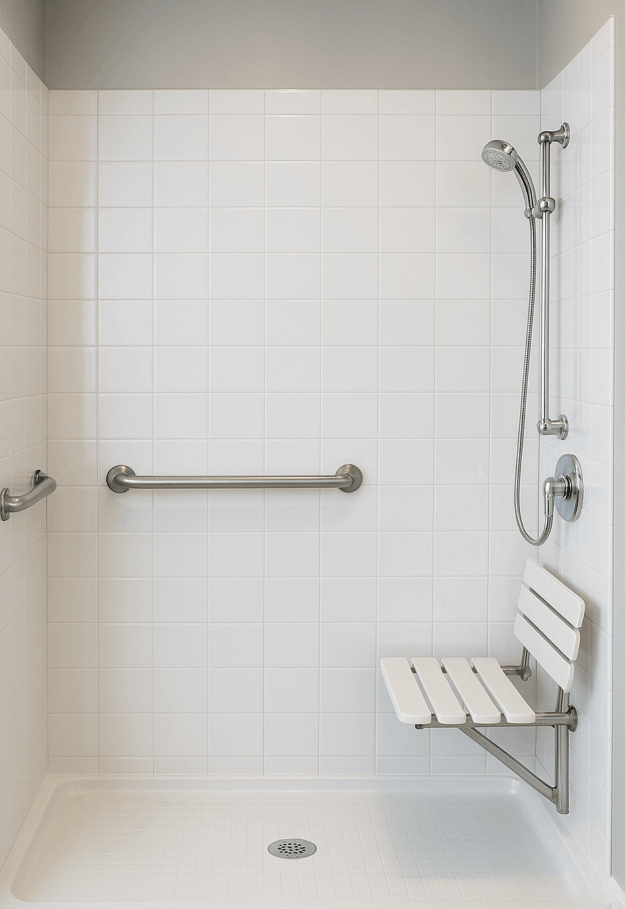 Barrier-Free Roll-In Showers Installed in as Little as a Day Barrier-Free Roll-In Showers Installed in as Little as a Day